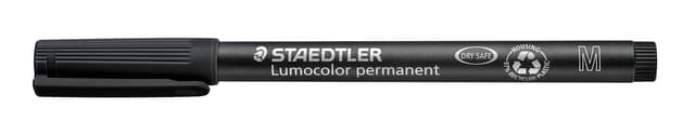 Viltstift Staedtler Lumocolor 317 permanent M zwart 2