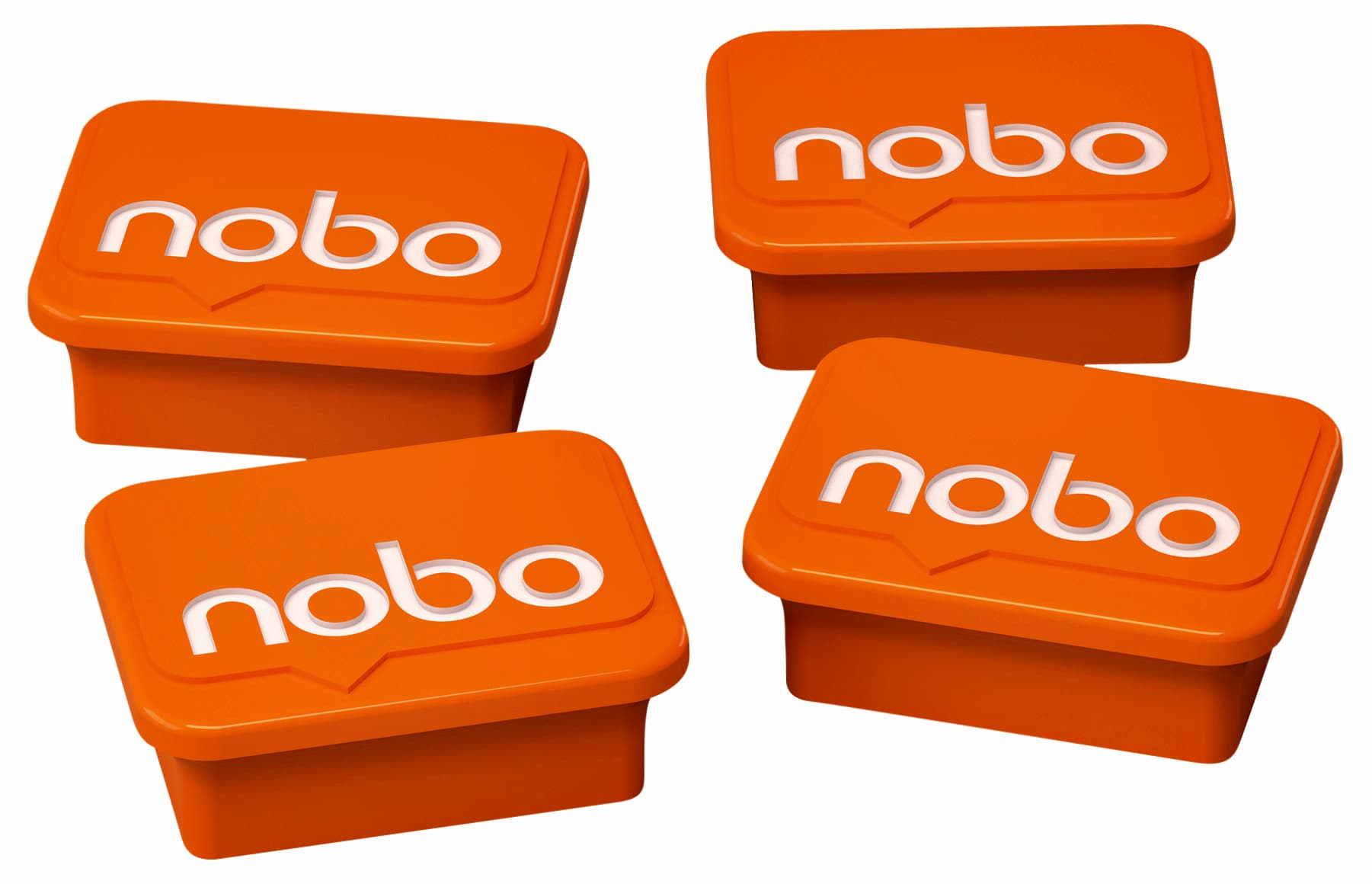 Magneet Nobo 22mm oranje 4 stuks 2
