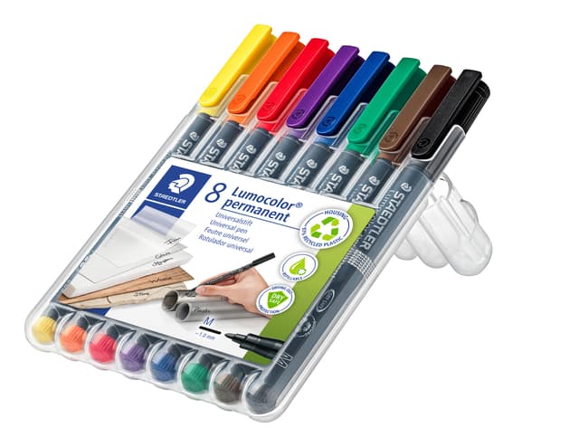 Viltstift Staedtler Lumocolor 317 permanent M set à 8 stuks 2