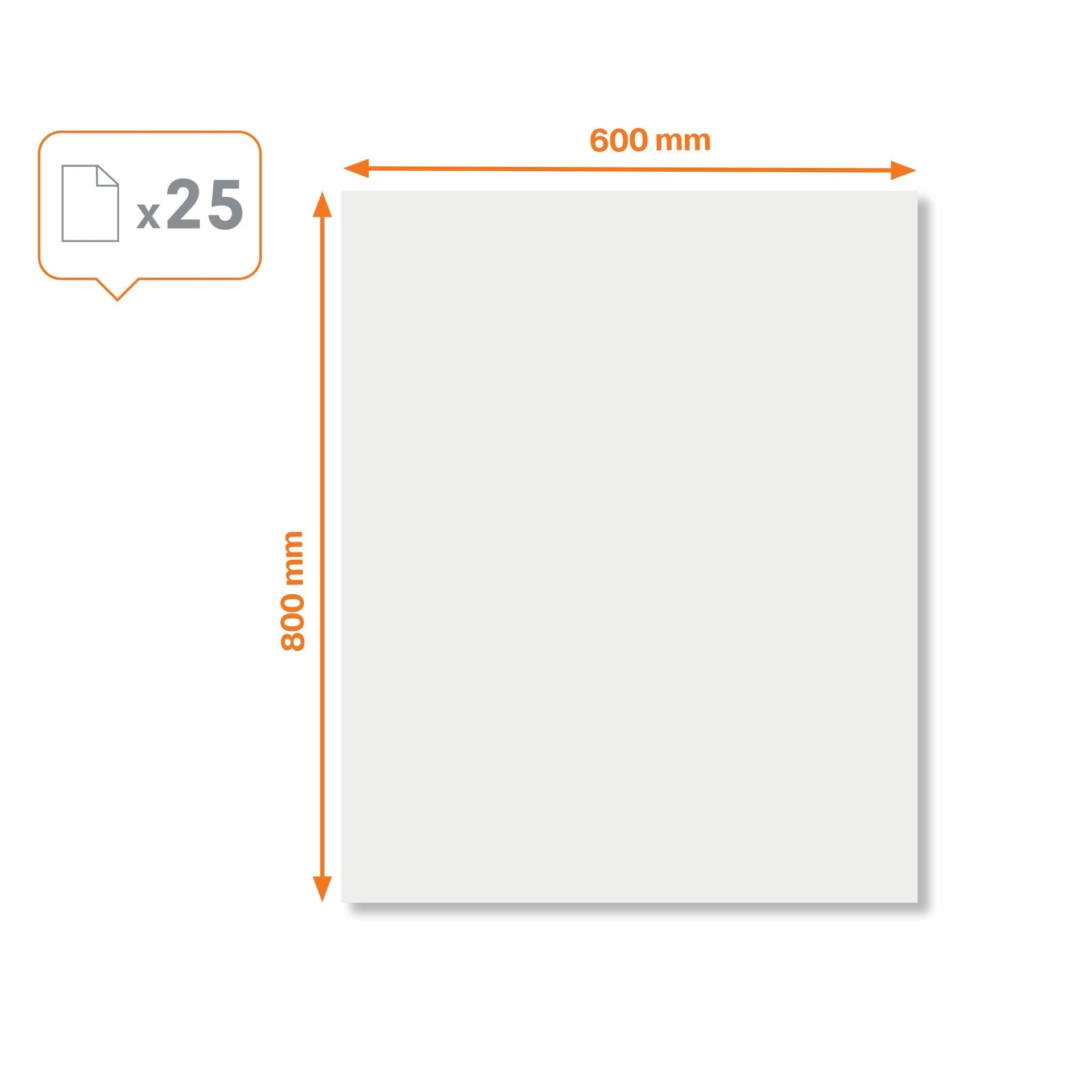 Whiteboard instant Nobo droog uitwisbare vellen wit 600x800mm 2