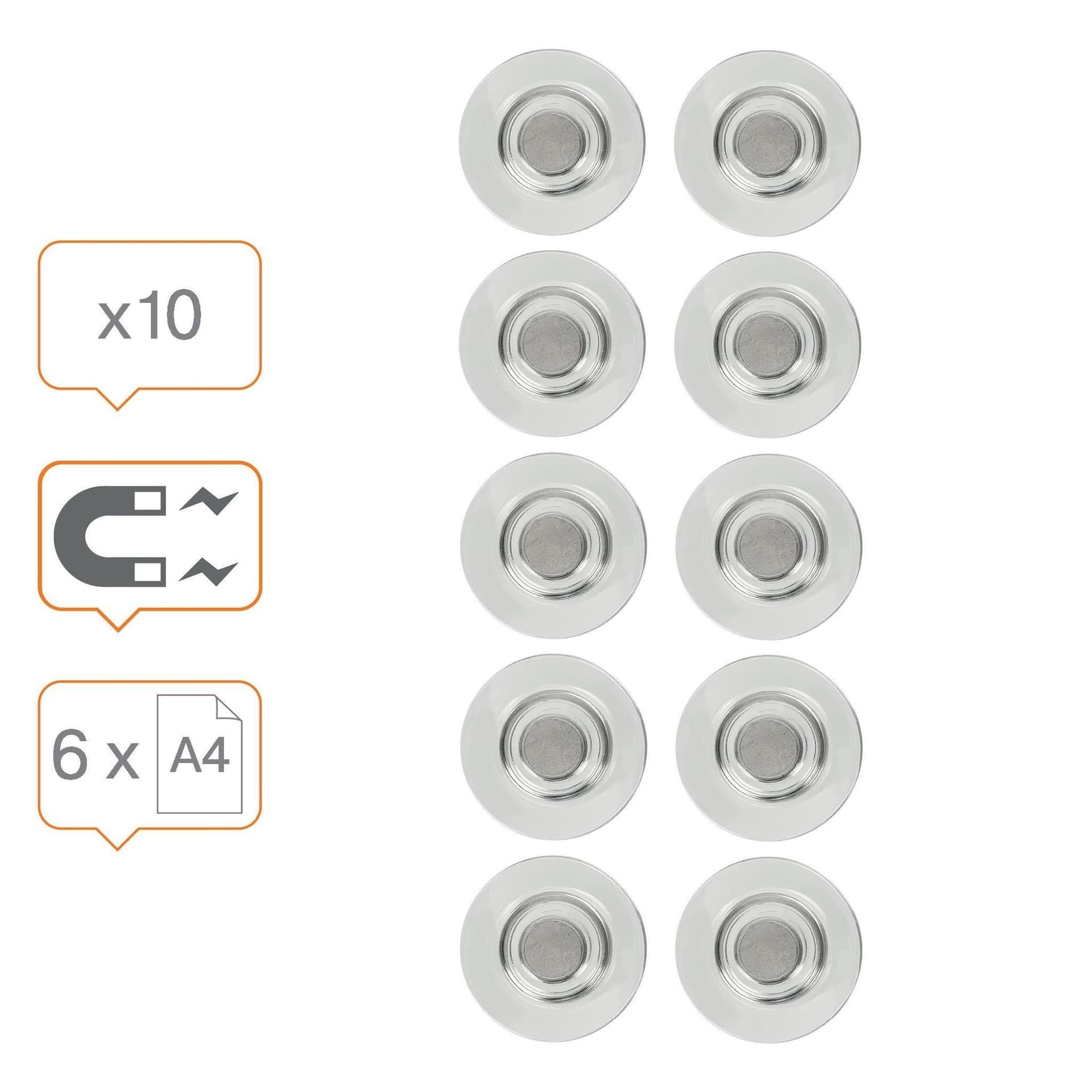 Glasbordmagneet Nobo extra sterk 32mm 10 stuks 3