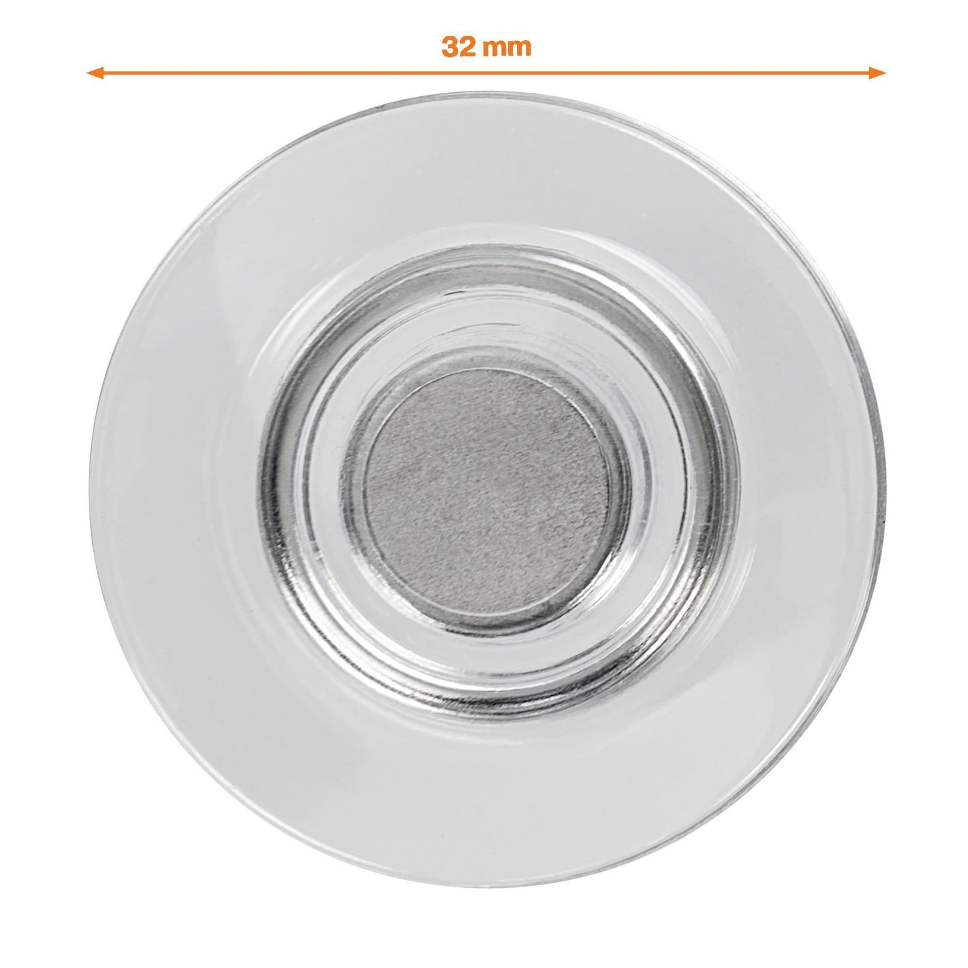 Glasbordmagneet Nobo extra sterk 32mm transparant 4 stuks 2