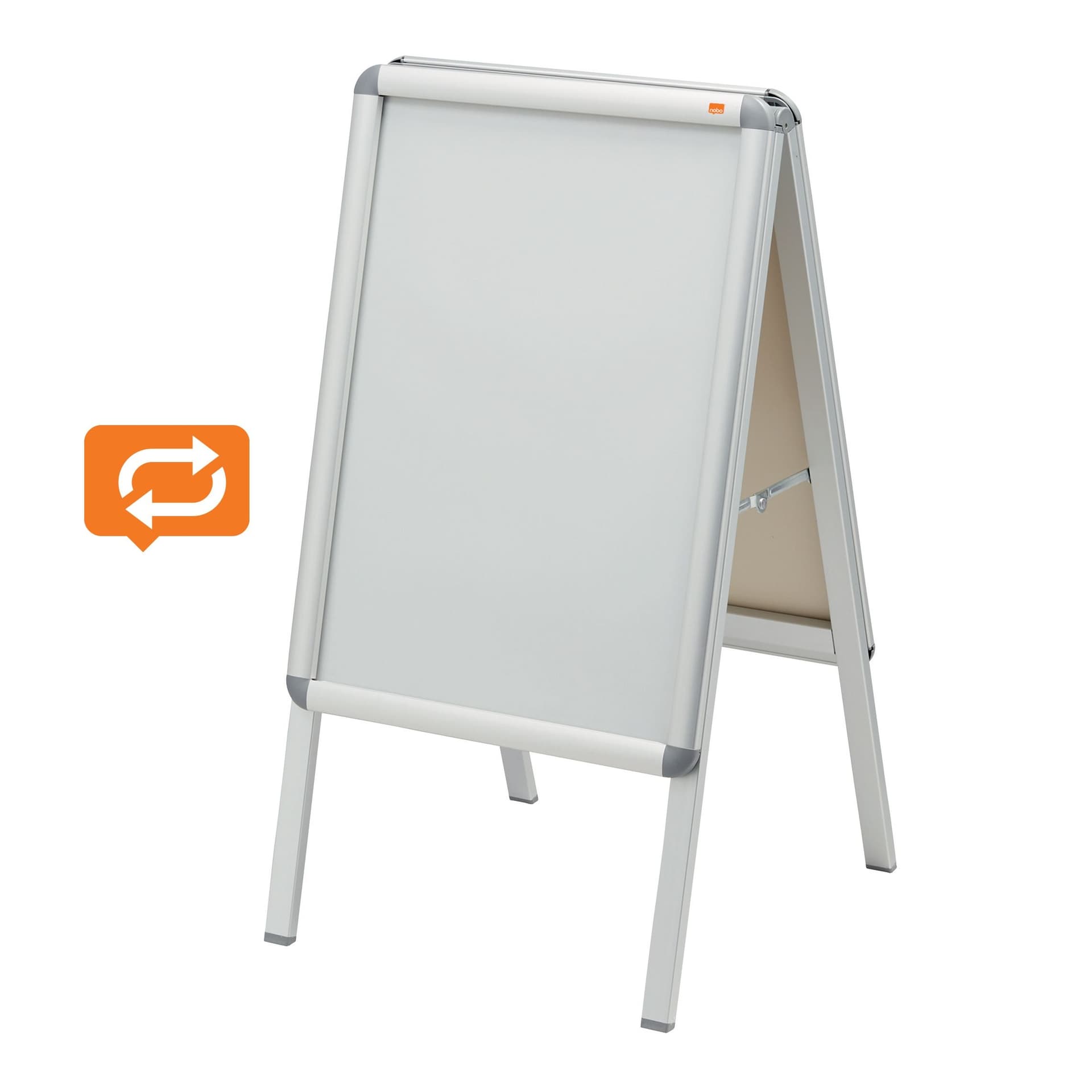 Stoepbord Nobo Essence A2 47,5x89cm met kliklijst 2