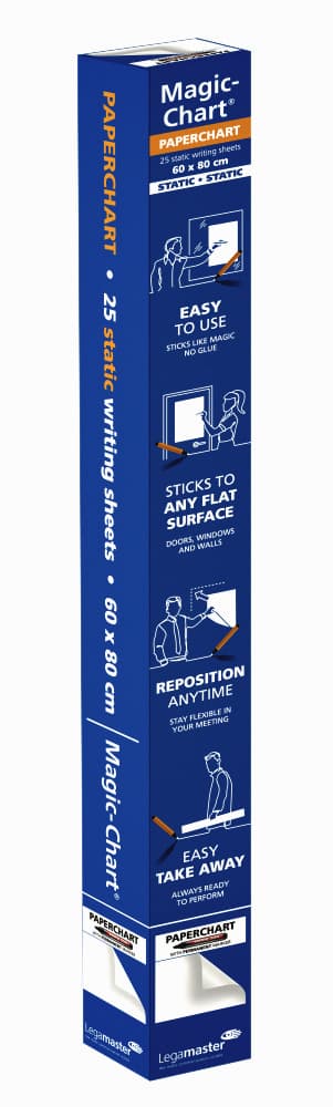 Magic-Chart Legamaster Paperchart folie 60x80cm wit 25 vel 2
