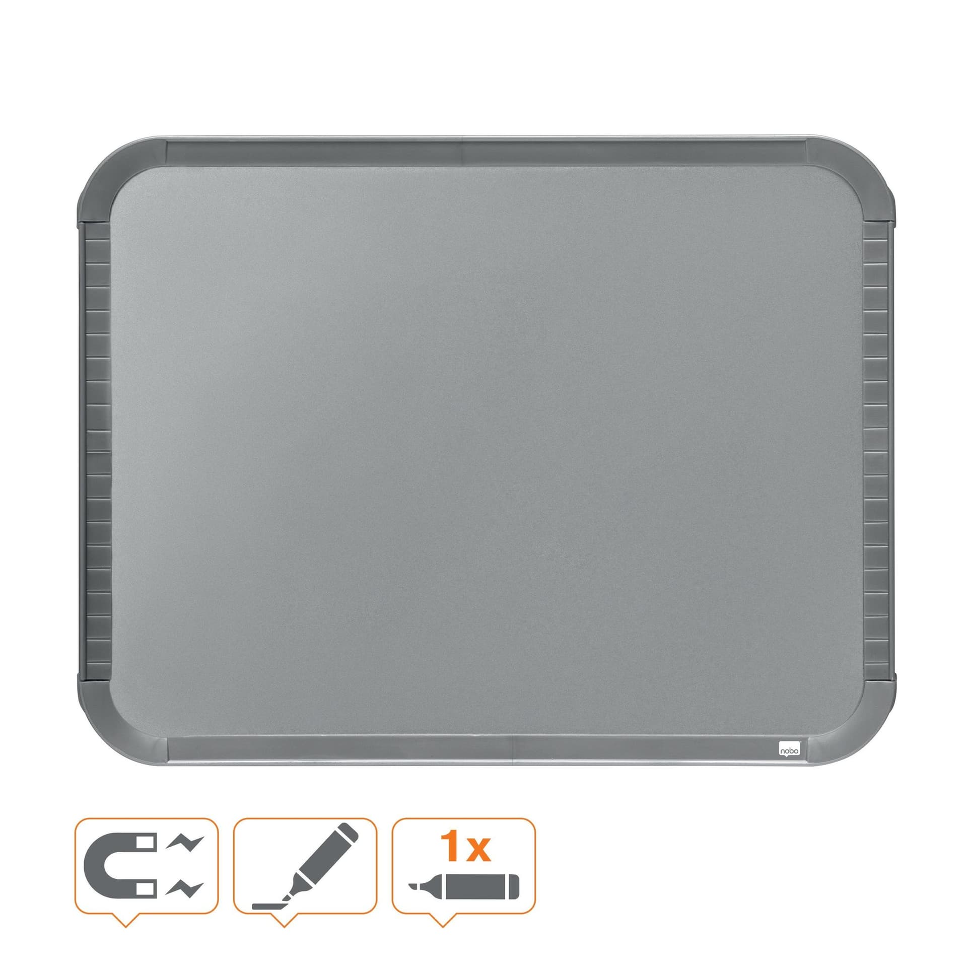 Whiteboard Nobo Slim Line 22x28cm zilver 3