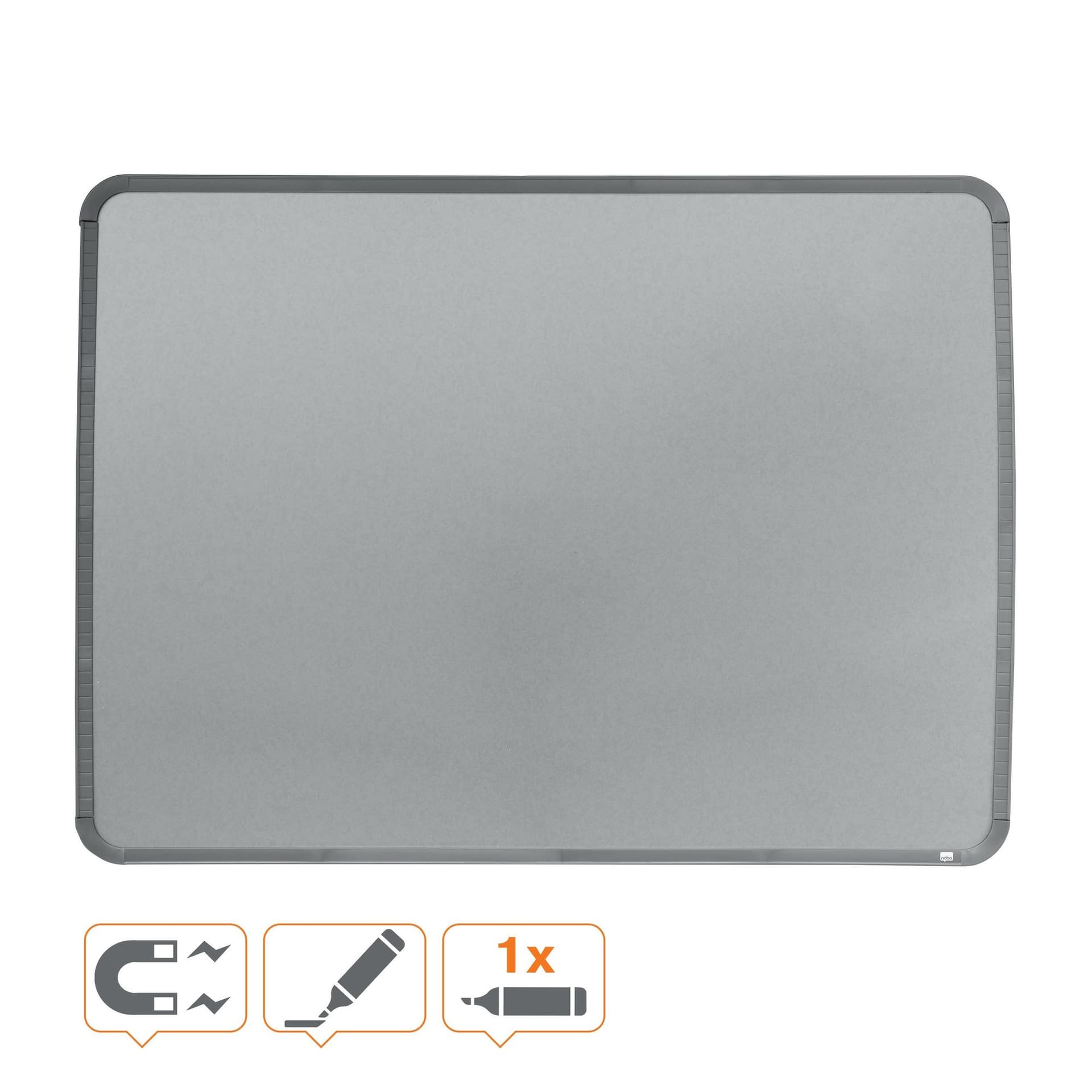 Whiteboard Nobo Slim Line 43x58cm zilver 4