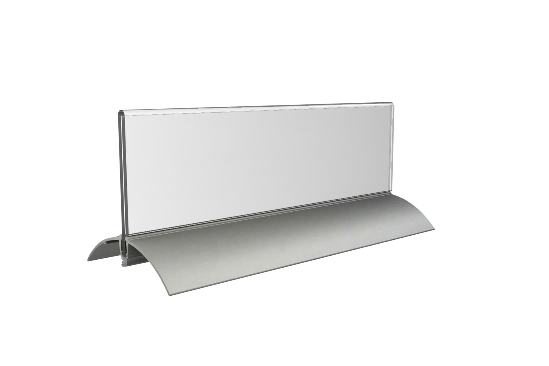 Tafelnaambord Europel 2 61x210mm acryl aluminium 2