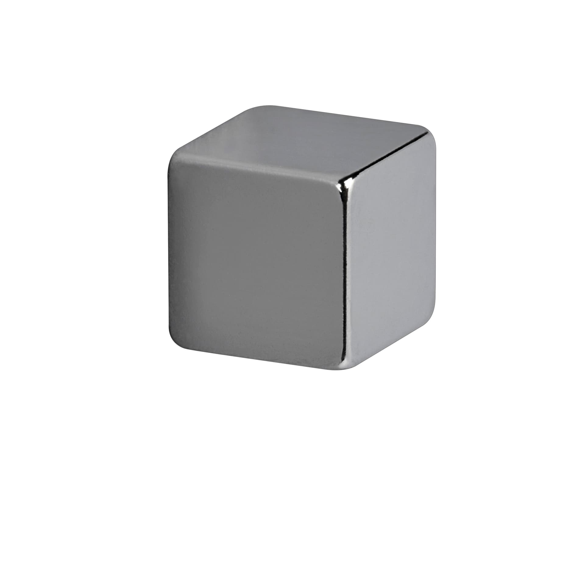 Magneet MAUL Neodymium kubus 10x10x10mm 3.8kg nikkel 4 stuks 2