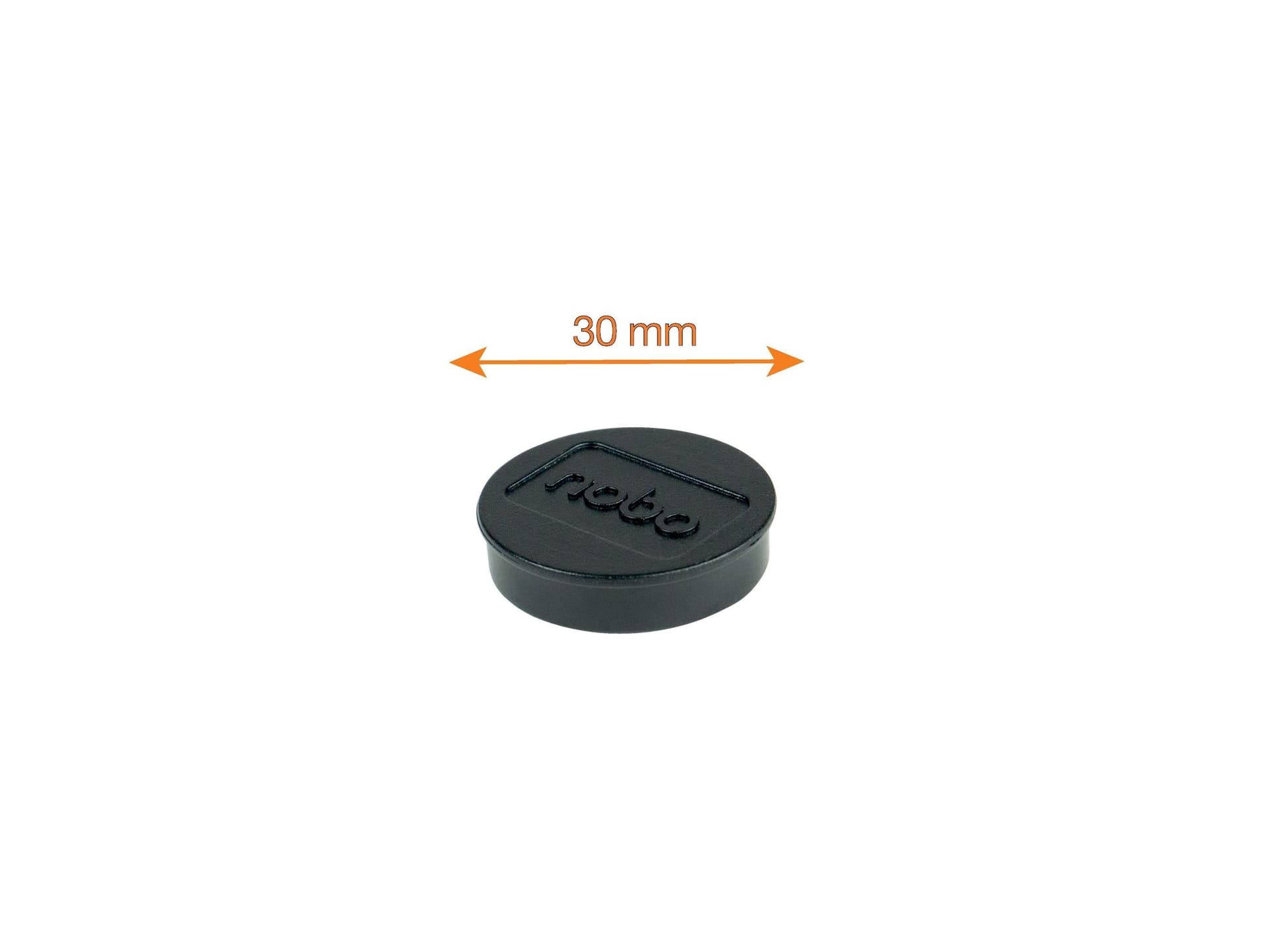 Magneet Nobo 30mm zwart 4 stuks 3