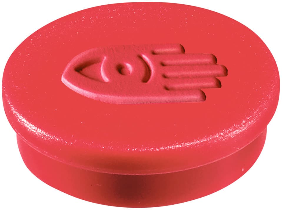 Magneet Legamaster 30mm 850gr rood 4 stuks 2