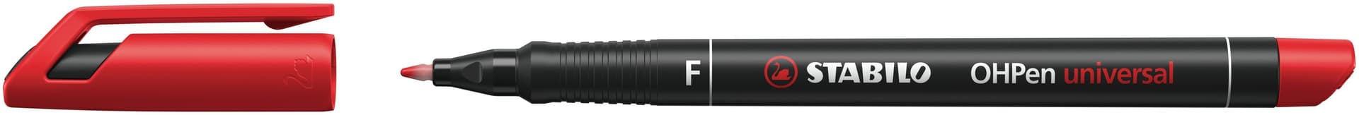 Viltstift STABILO OHpen 842/40 permanent rond fijn rood