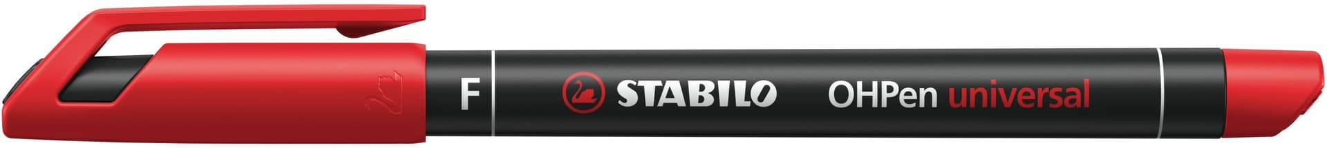 Viltstift STABILO OHpen 842/40 permanent rond fijn rood 2