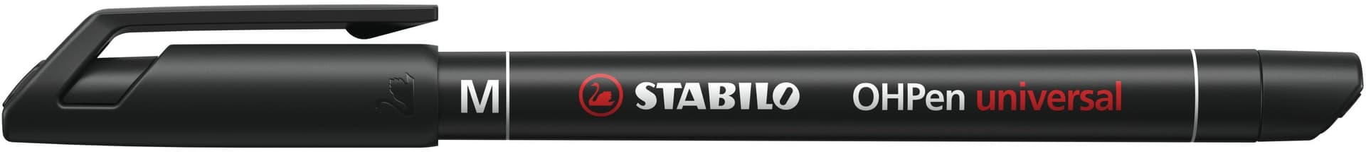 Viltstift STABILO OHpen 843/46 permanent rond medium zwart 2