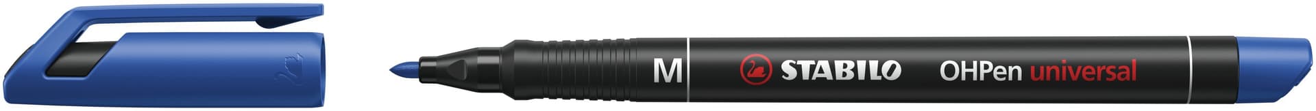 Viltstift STABILO OHpen 843/41 permanent rond medium blauw