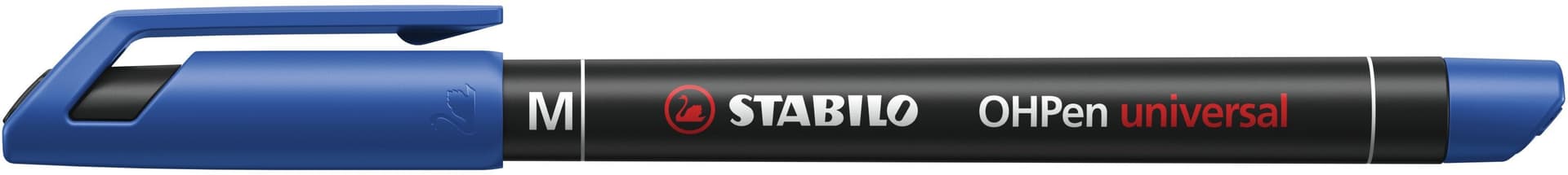 Viltstift STABILO OHpen 843/41 permanent rond medium blauw 2