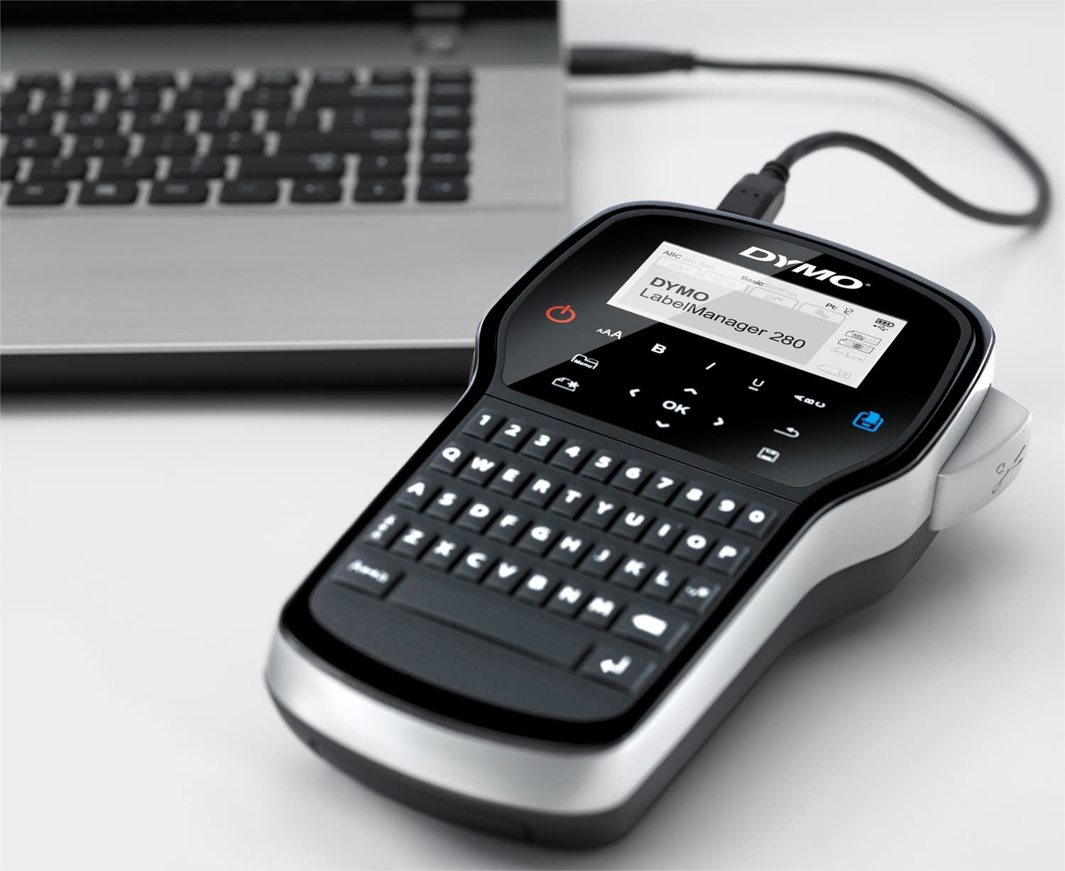 Labelprinter Dymo LabelManager 280 draagbaar qwerty 12mm zwart in koffer 5