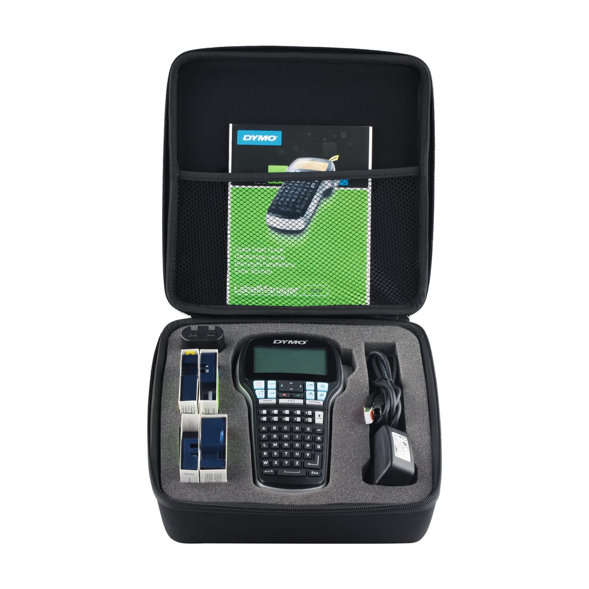 Labelprinter Dymo LabelManager 420P draagbaar abc 19mm zwart in koffer 2