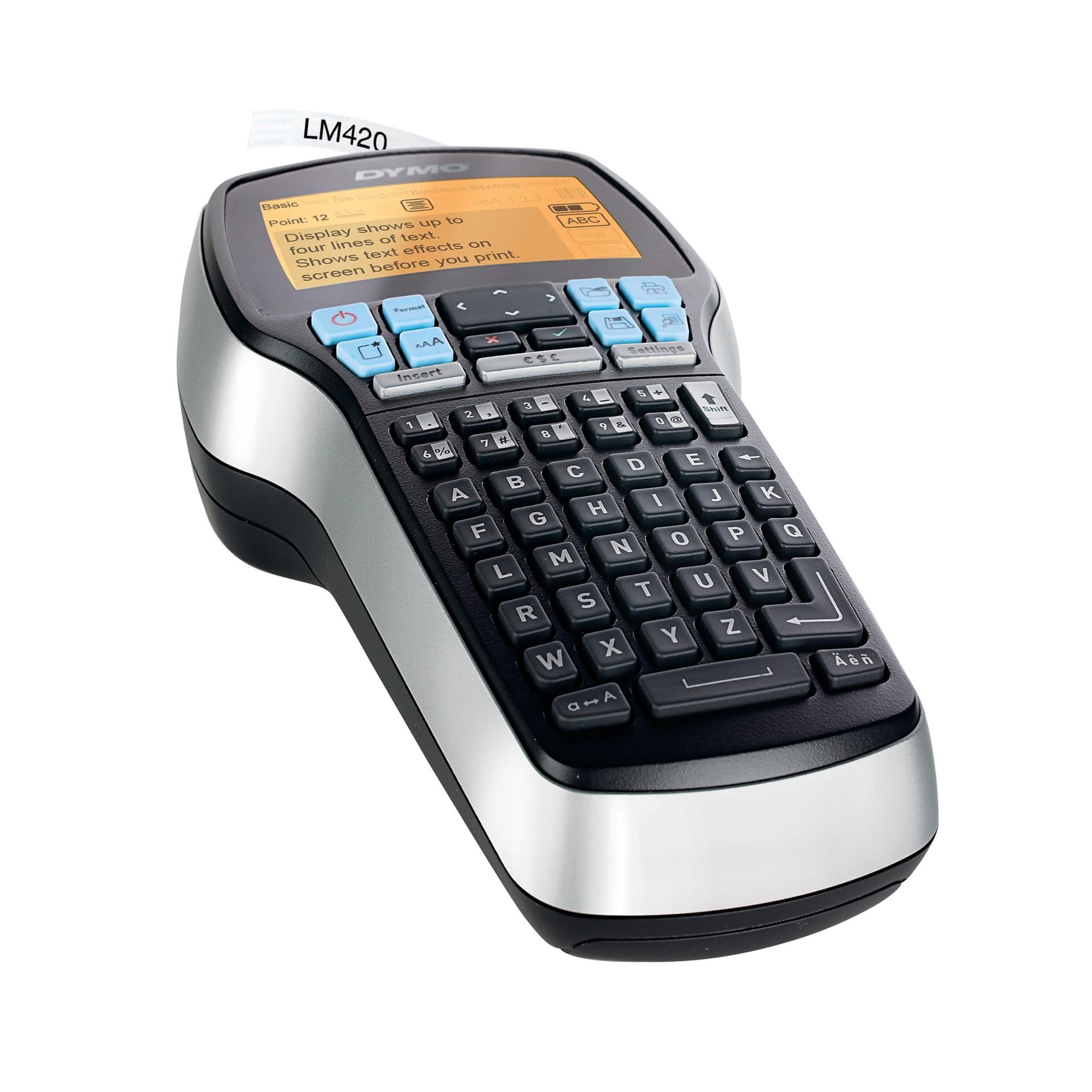 Labelprinter Dymo LabelManager 420P draagbaar abc 19mm zwart in koffer 3