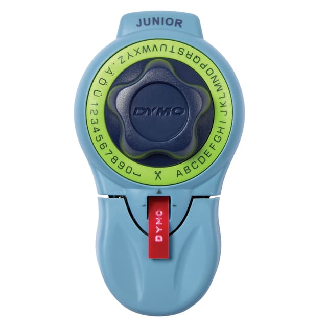 Lettertang Dymo Junior embossing blauw 2