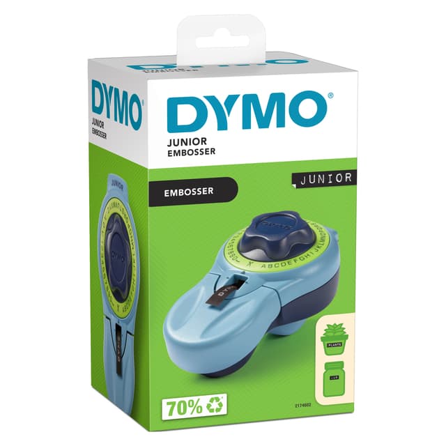 Lettertang Dymo Junior embossing blauw 3