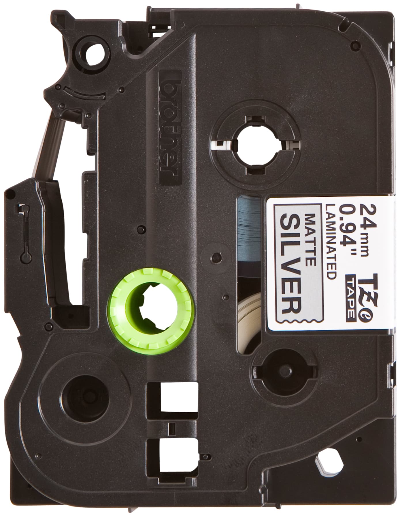 Labeltape Brother P-touch TZe-M951 metallic 24mm zwart op zilver 2