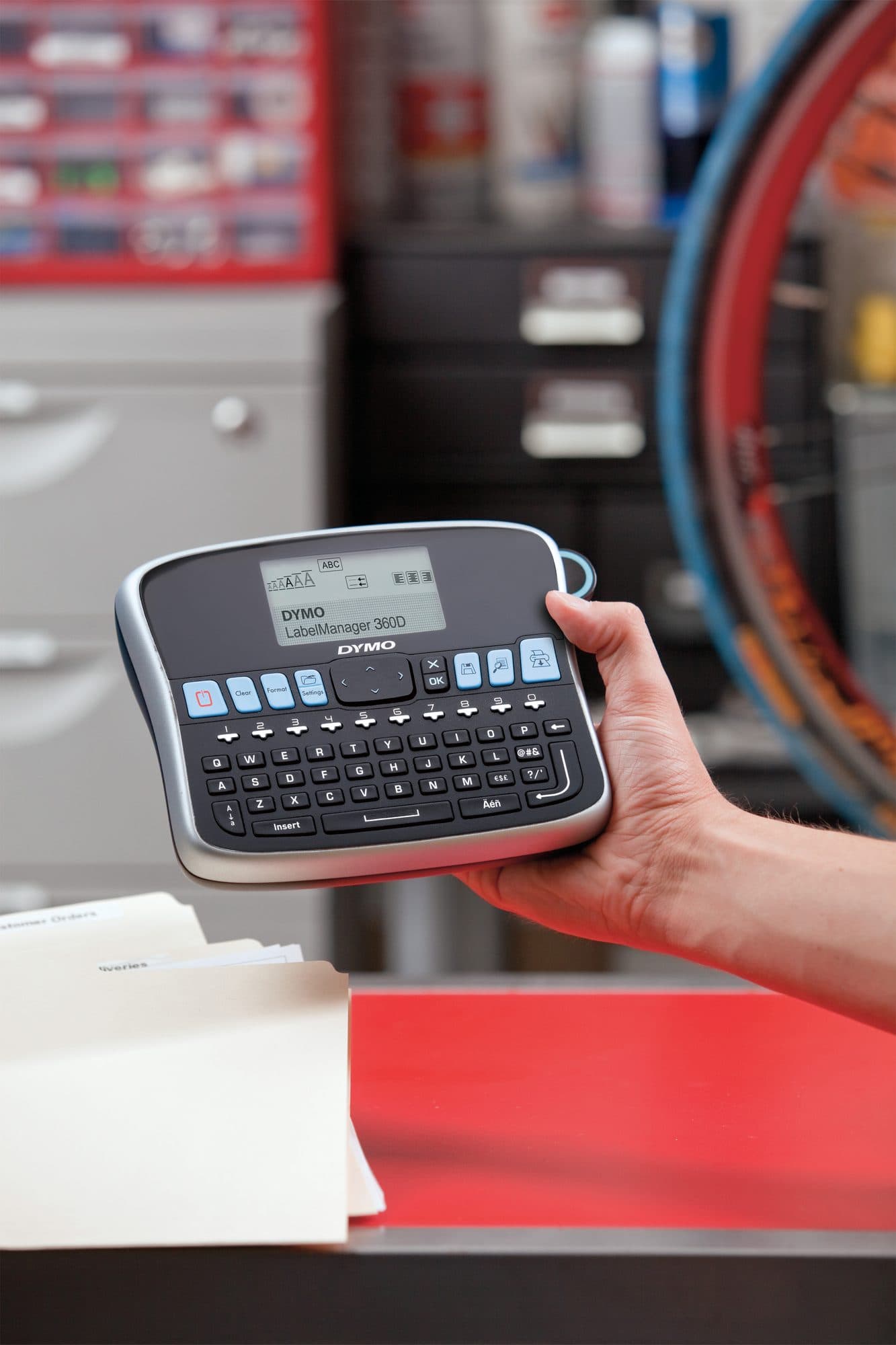 Labelprinter Dymo LabelManager 360D draagbaar qwerty 19mm zwart 5