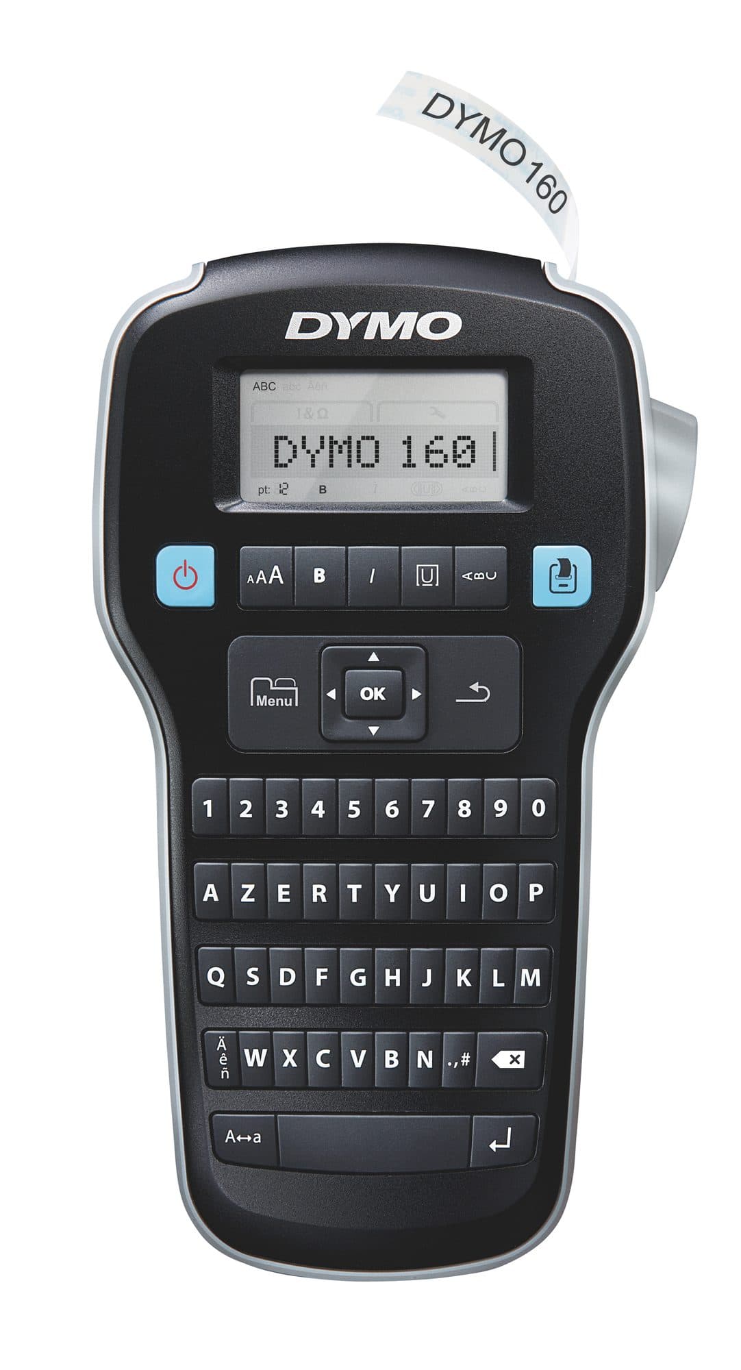 Labelprinter Dymo LabelManager 160 draagbaar azerty 12mm zwart 2