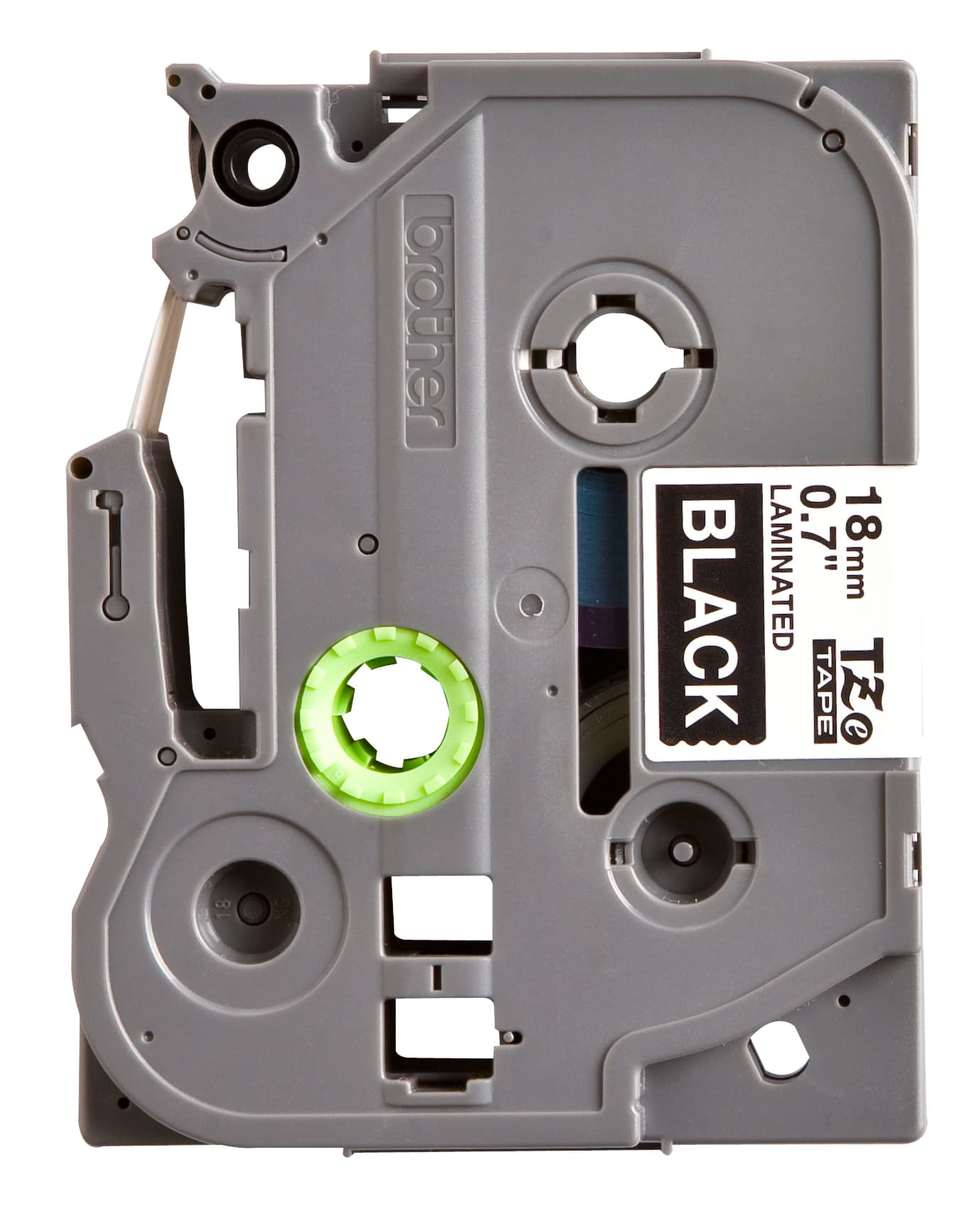 Labeltape Brother P-touch TZe-345 standaard 18mm wit op zwart 2