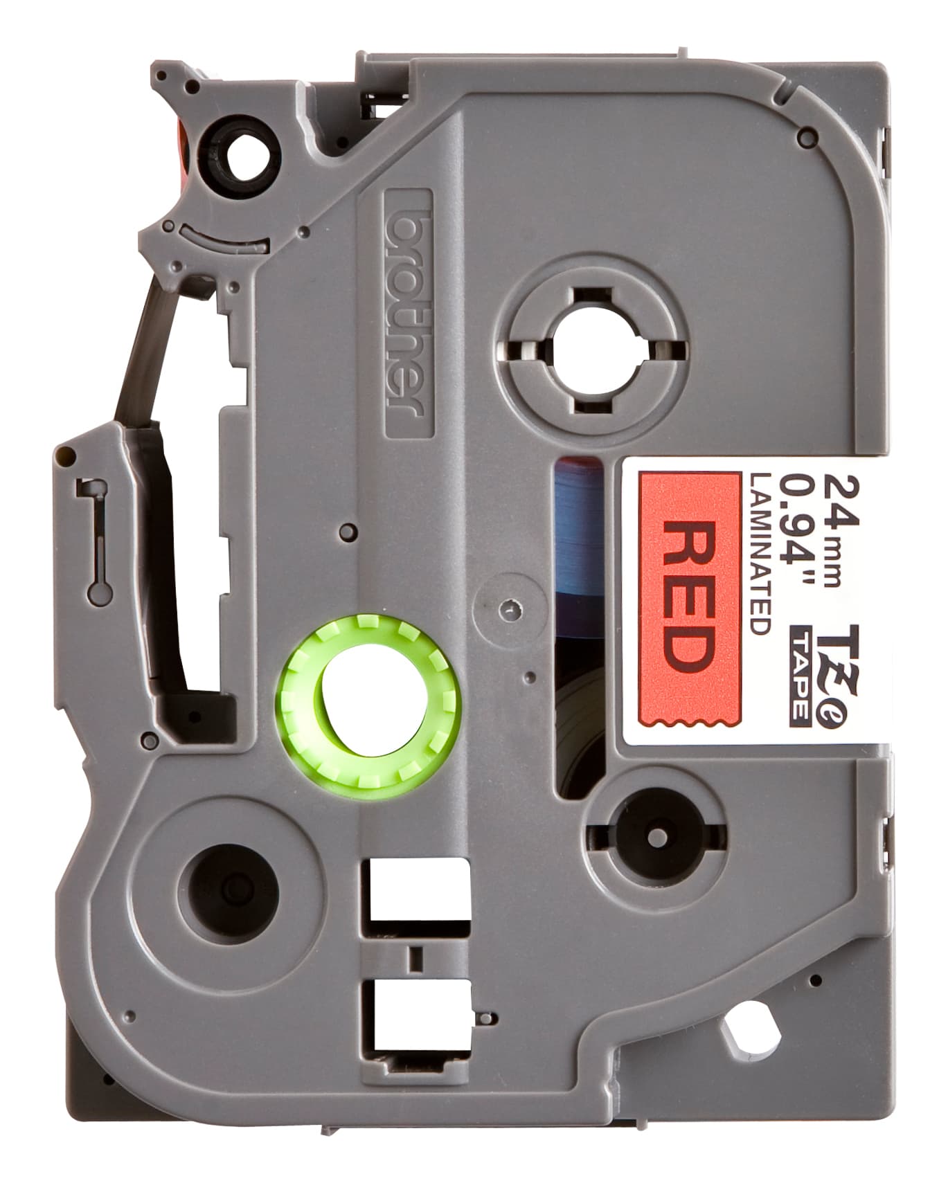 Labeltape Brother P-touch TZe-451 standaard 24mm zwart op rood 2