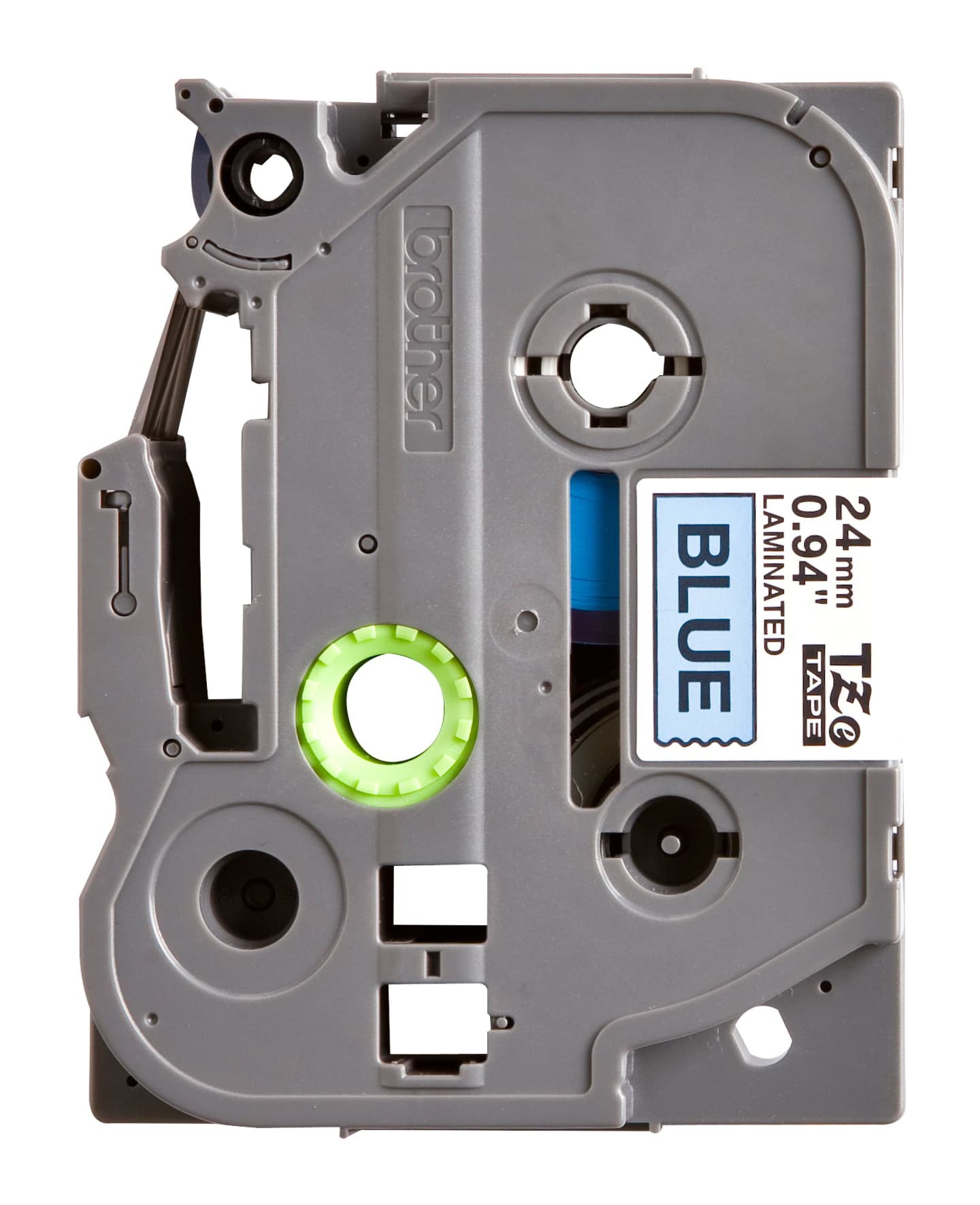 Labeltape Brother P-touch TZe-551 standaard 24mm zwart op blauw 2