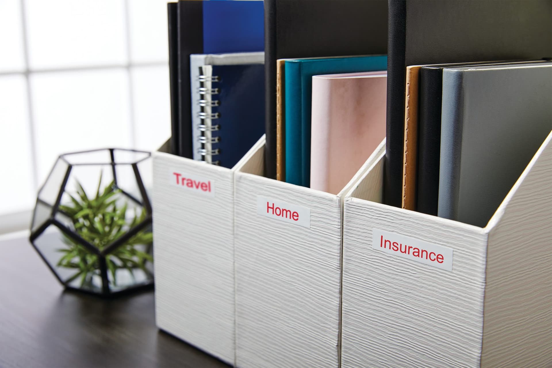 Labeltape Dymo LabelManager D1 polyester 12mm rood op wit 6