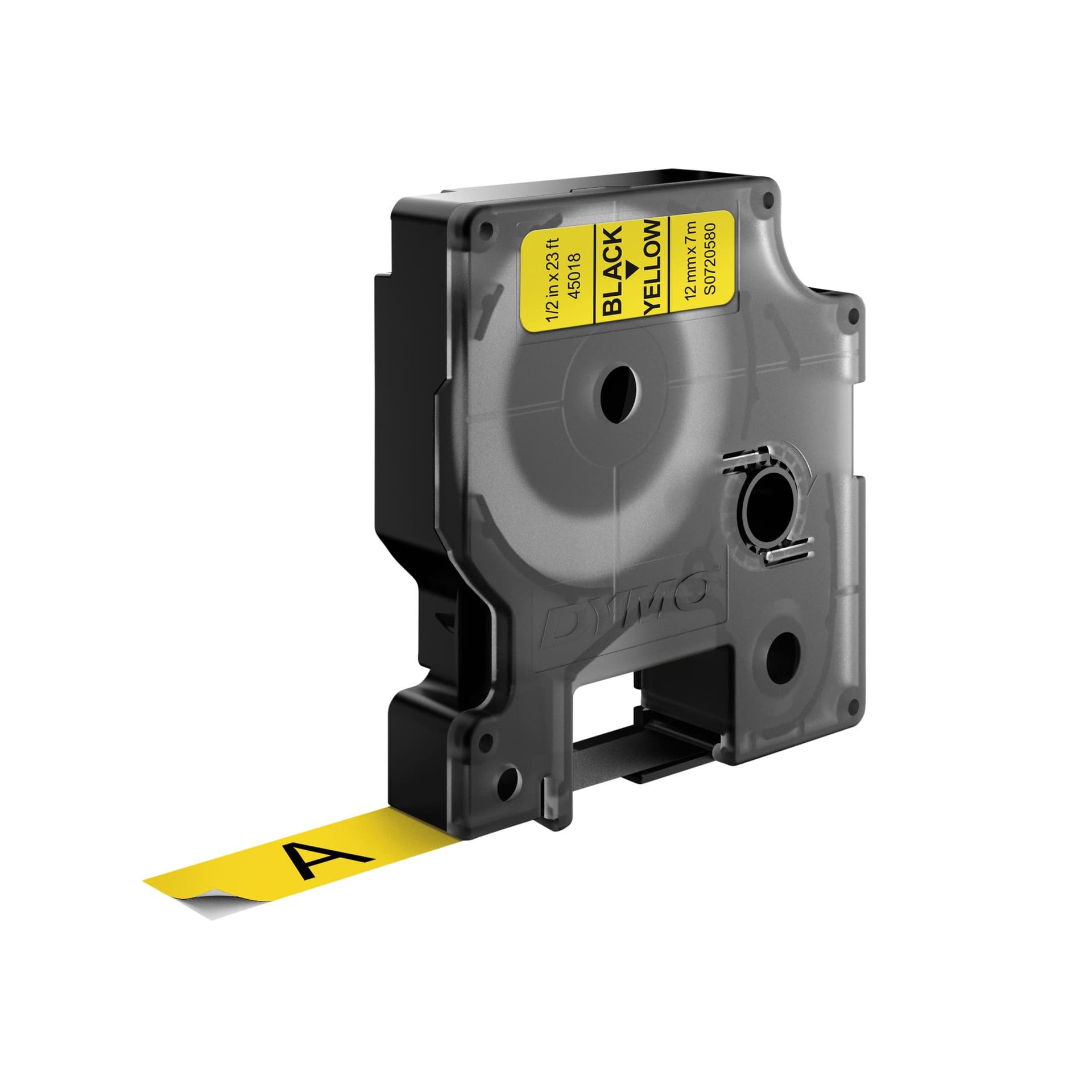 Labeltape Dymo LabelManager D1 polyester 12mm zwart op geel 3