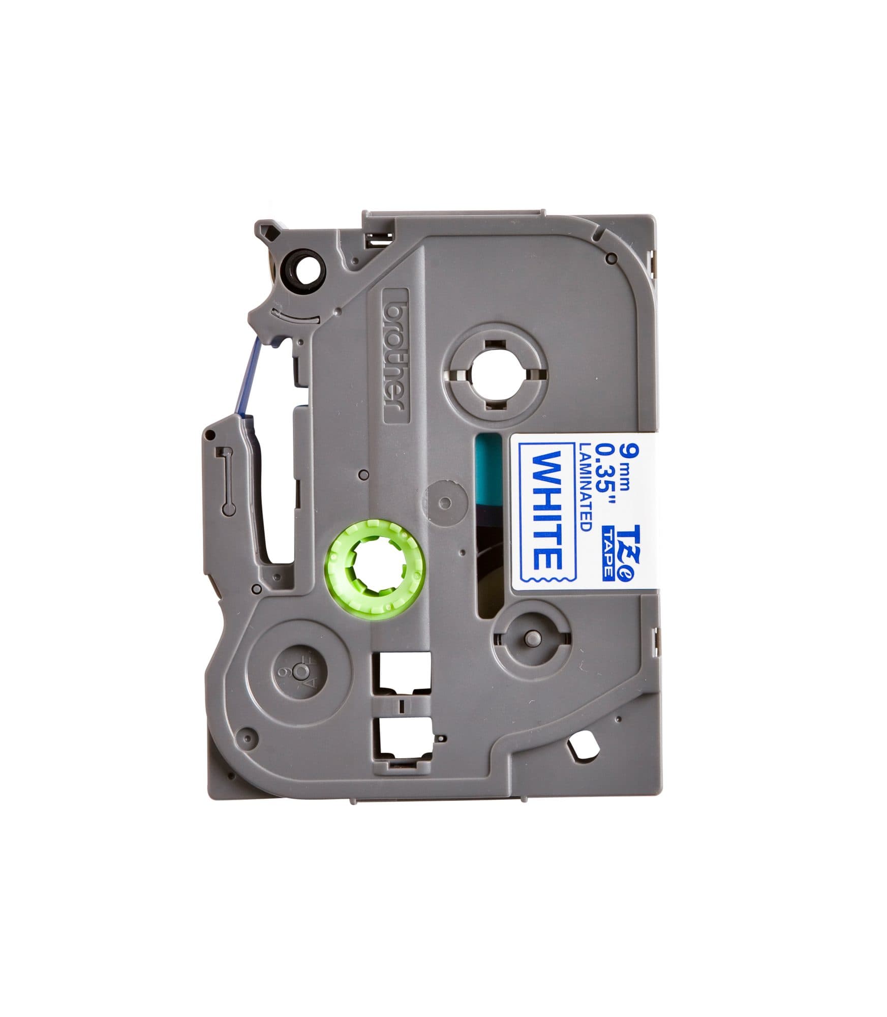Labeltape Brother P-touch TZe-223 standaard 9mm blauw op wit 2