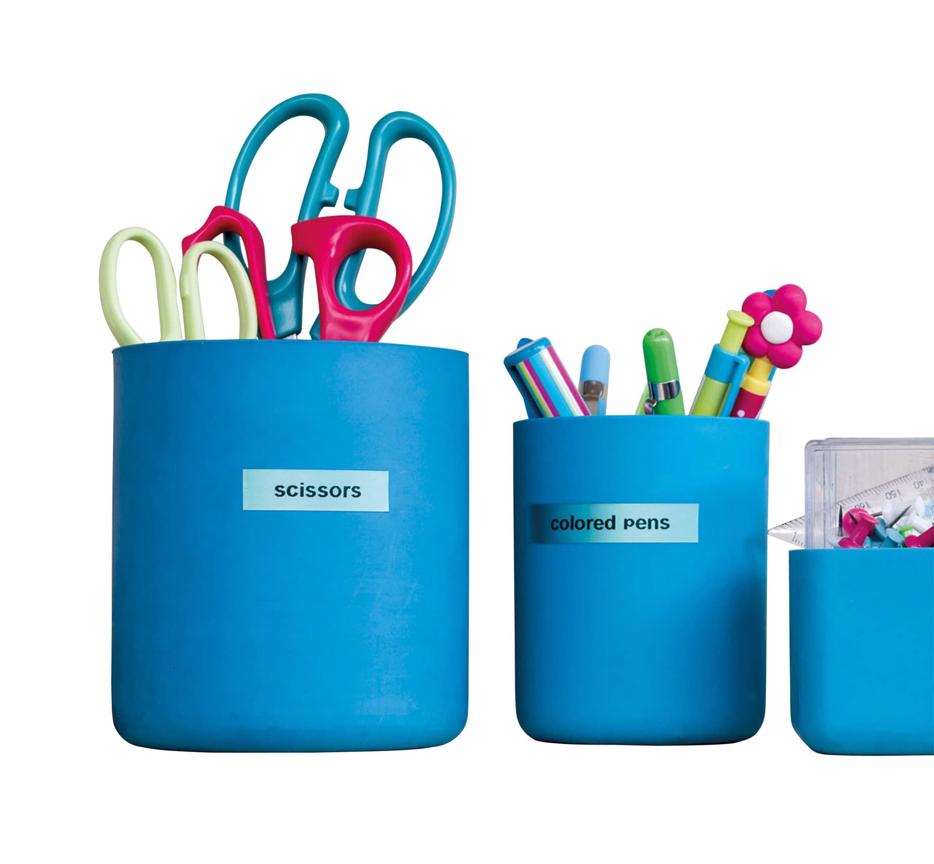 Labeltape Dymo LabelManager D1 polyester 9mm zwart op blauw 8