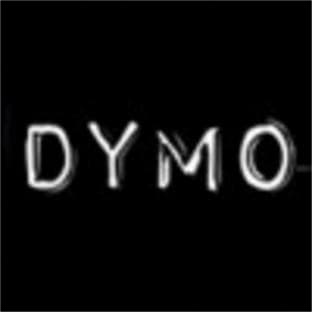 Reliëftape Dymo embossing plastic 9mm wit op zwart 2