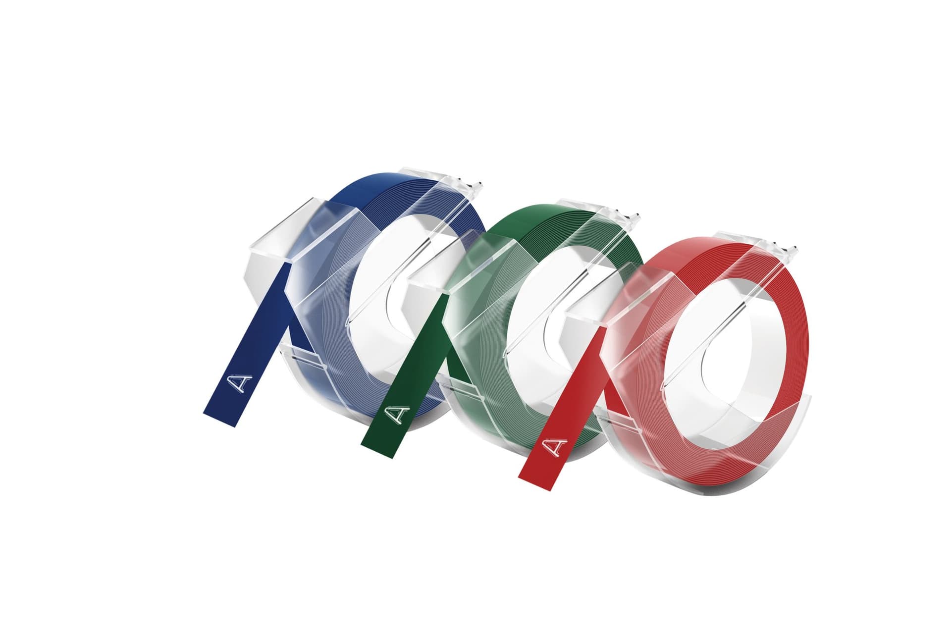 Reliëftape Dymo embossing vinyl 9mm assorti 3 stuks 4