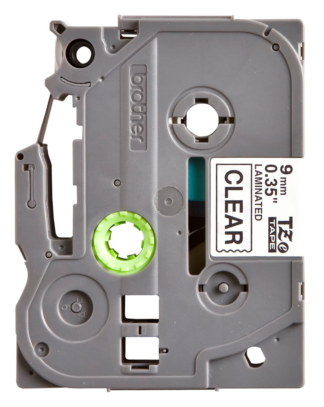 Labeltape Brother P-touch TZe-121 standaard 9mm zwart op transparant 2