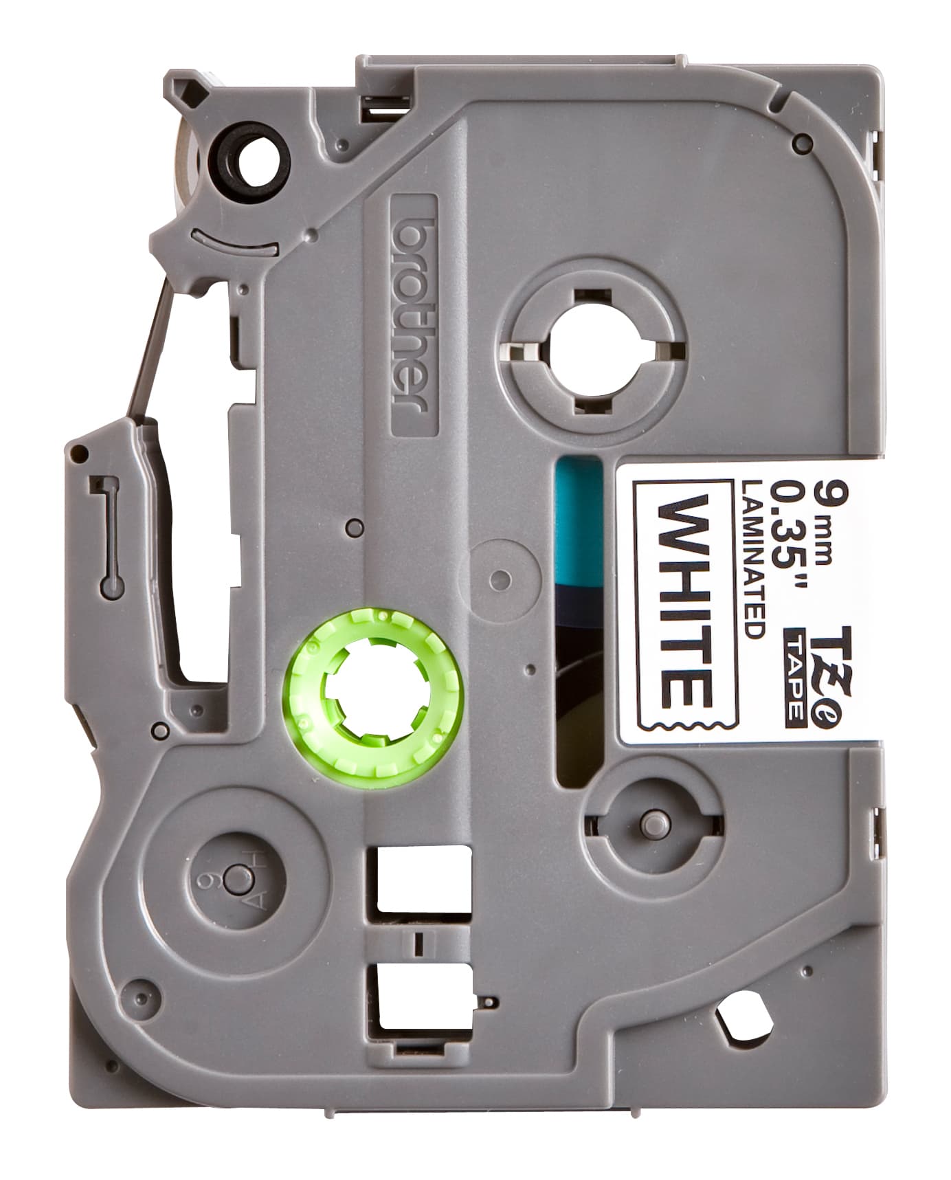 Labeltape Brother P-touch TZe-221 standaard 9mm zwart op wit 2