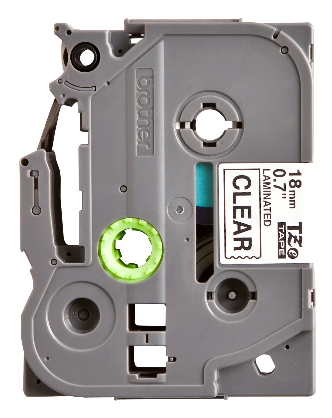 Labeltape Brother P-touch TZe-141 standaard 18mm zwart op transparant 2