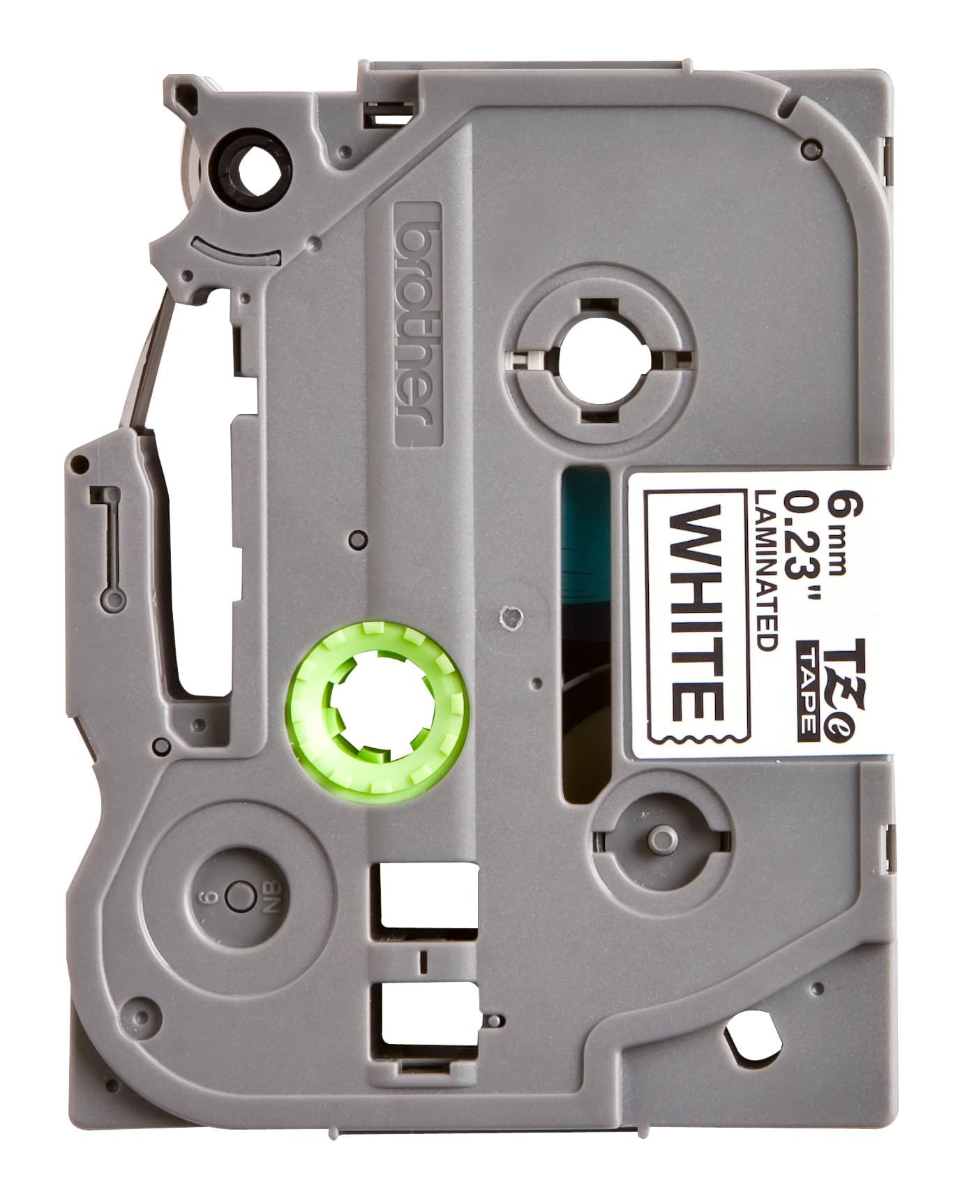 Labeltape Brother P-touch TZe-211 standaard 6mm zwart op wit 2