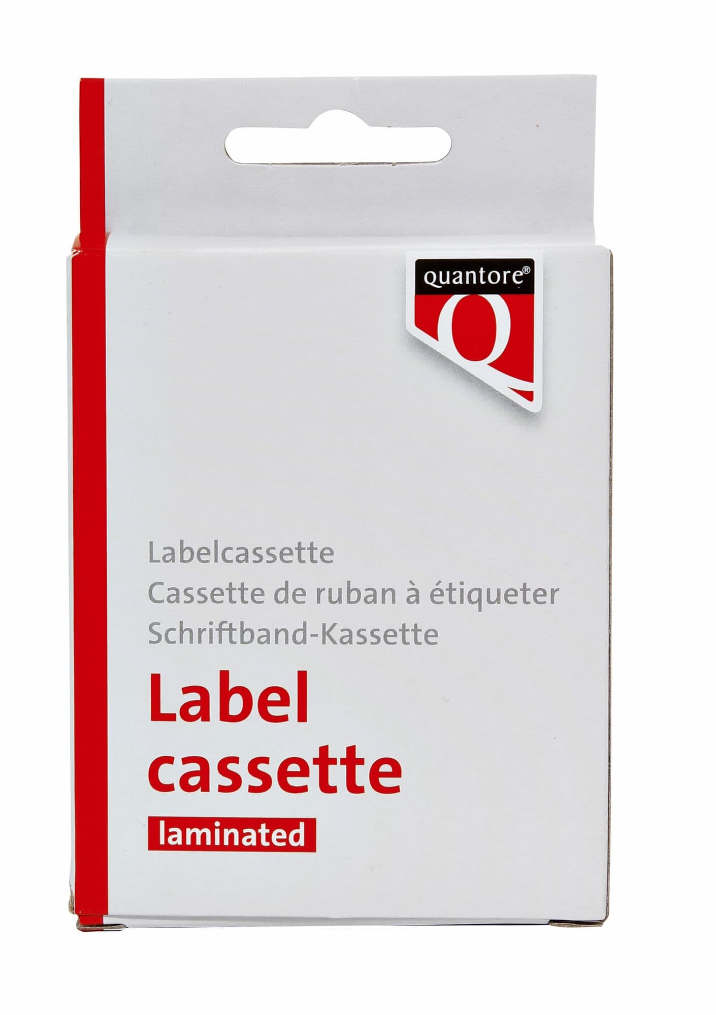 Labeltape Quantore TZe-211 6mmx8m zwart op wit 3