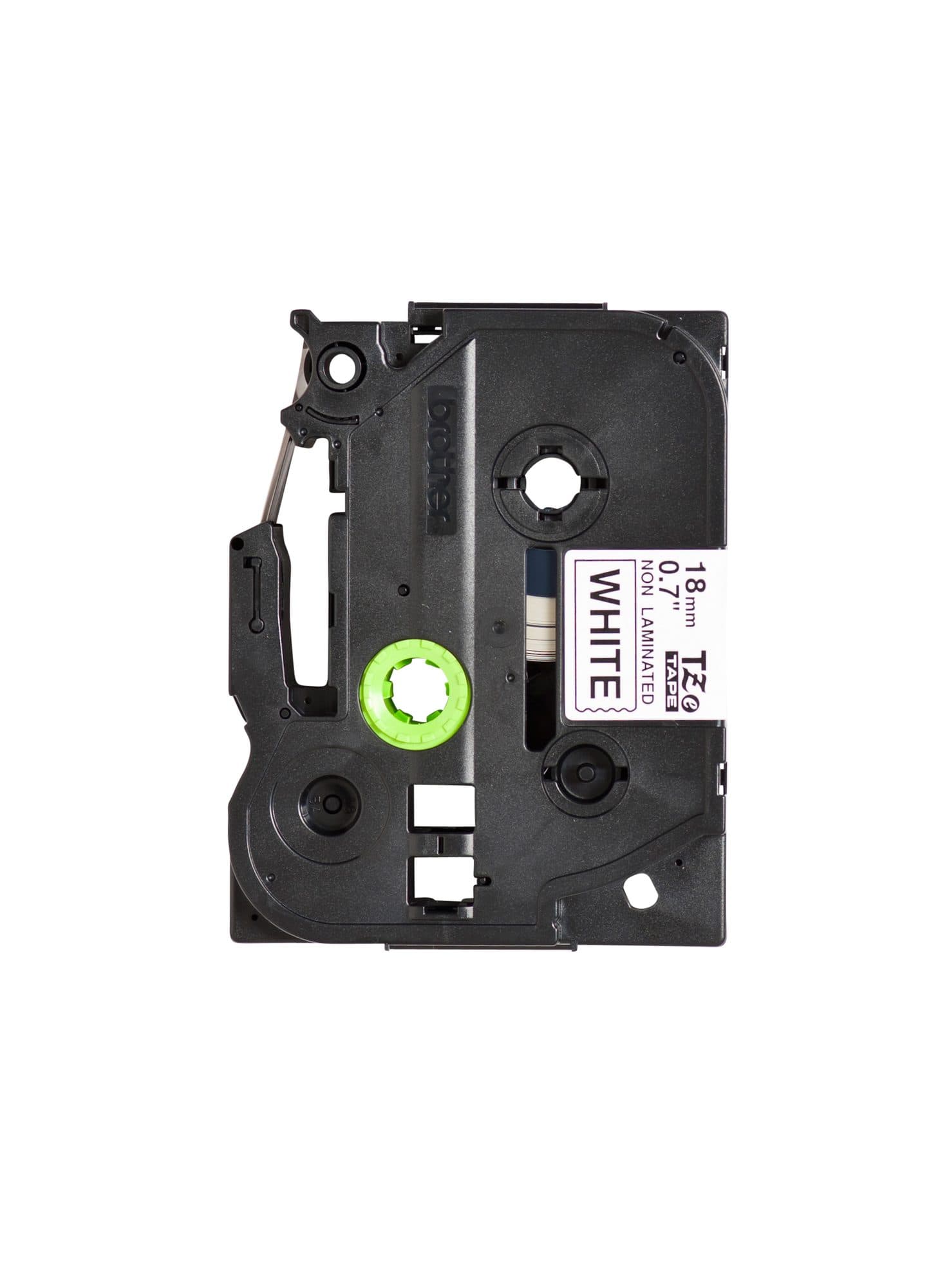 Labeltape Brother P-touch TZe-N241 ongelamineerd 18mm zwart op wit 2