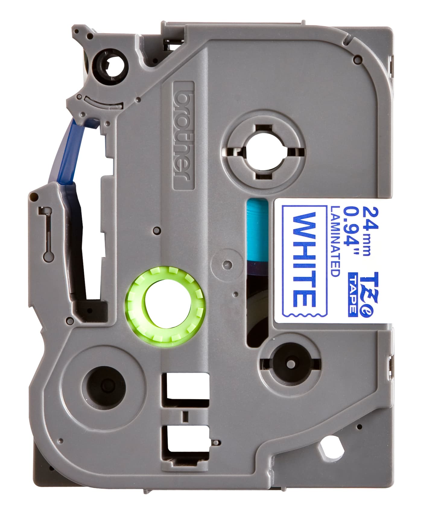 Labeltape Brother P-touch TZe-253 standaard 24mm blauw op wit 2
