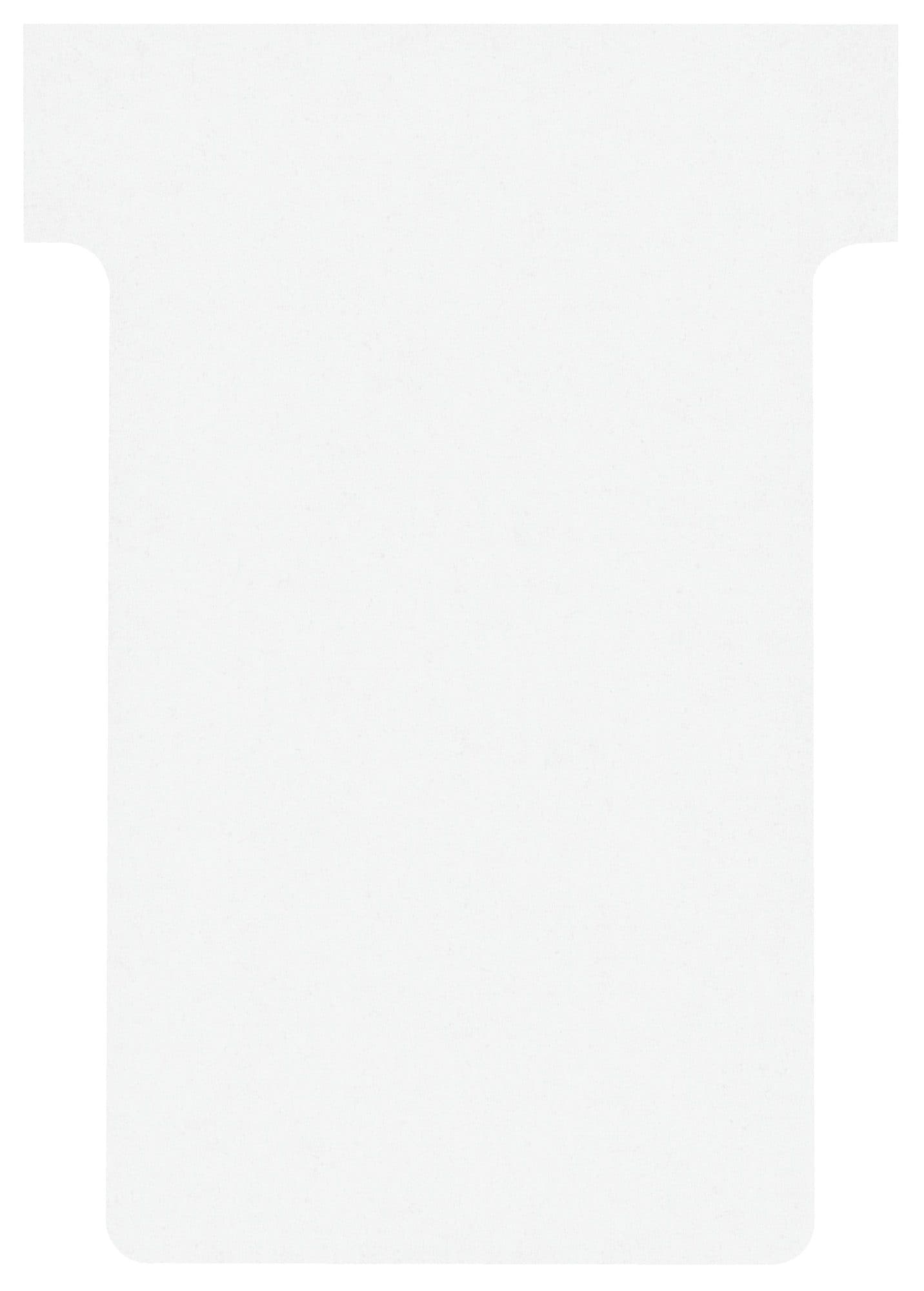 T-kaart Nobo nr.2 48mm wit 100 stuks