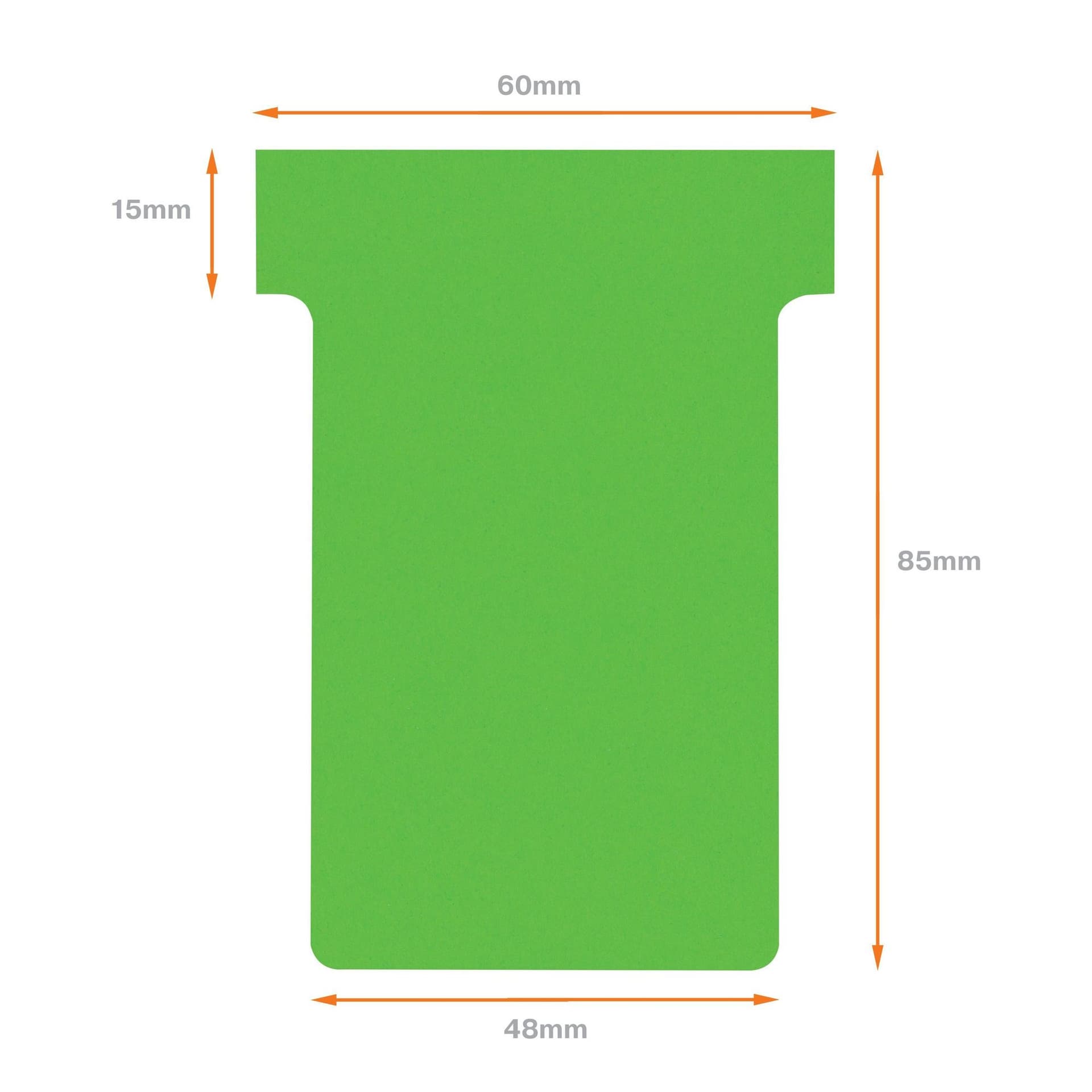 T-kaart Nobo nr.2 48mm groen 100 stuks 3