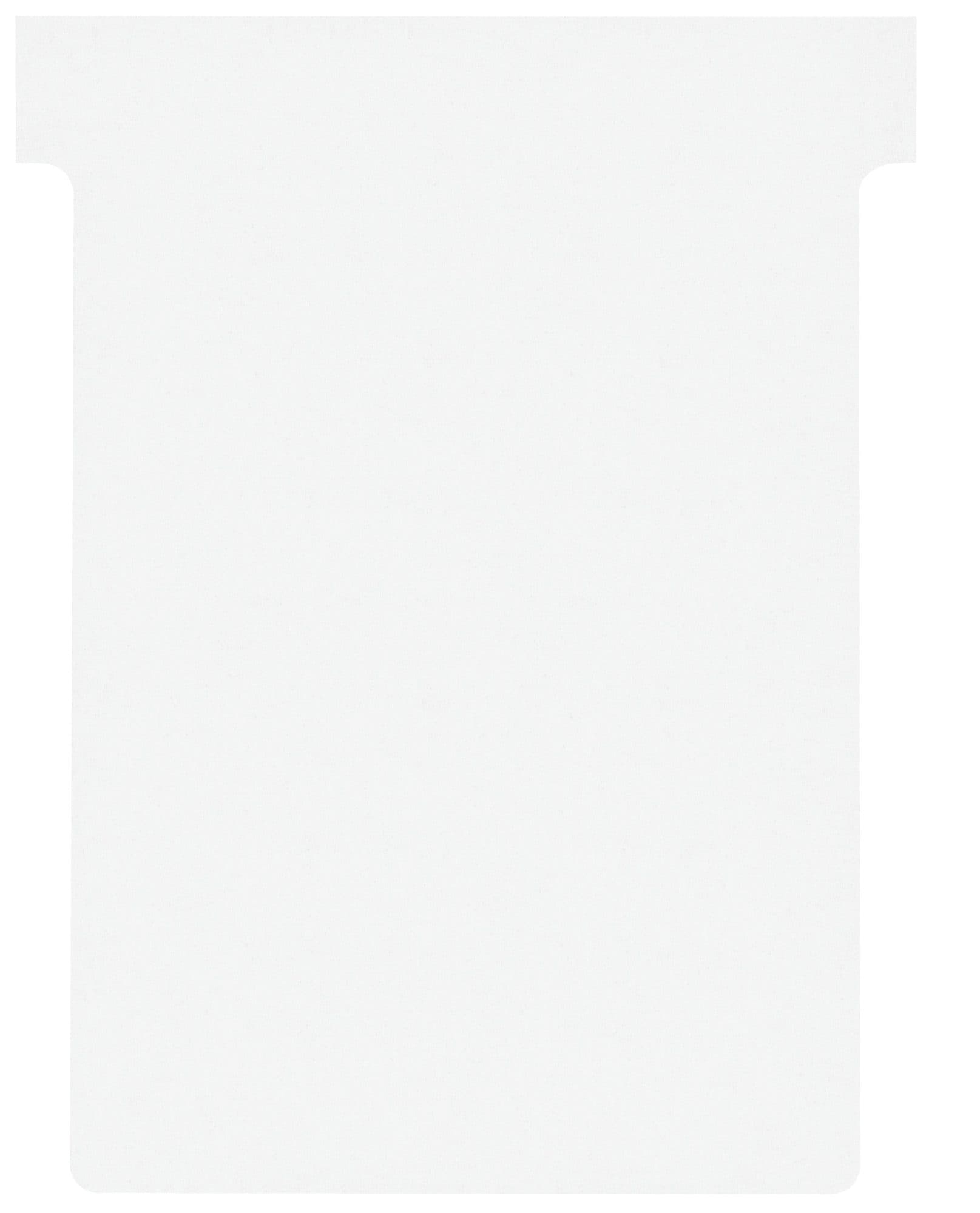 T-kaart Nobo nr.3 80mm wit 100 stuks
