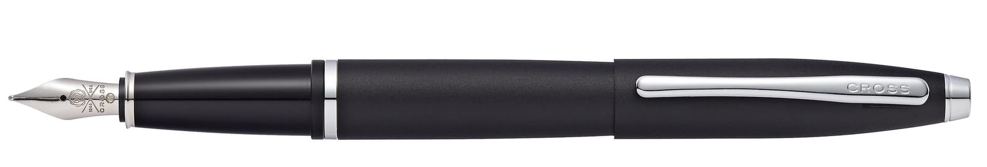 Schrijfset Cross balpen en vulpen Calais medium mat zwart 2