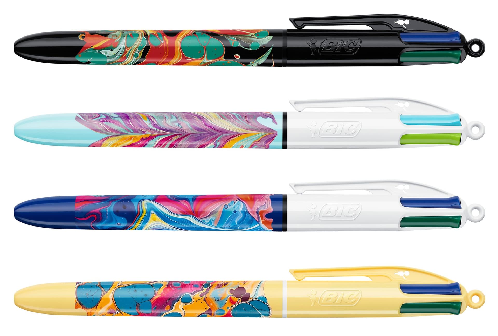 Balpen Bic 4kleuren medium Hydro ass 2