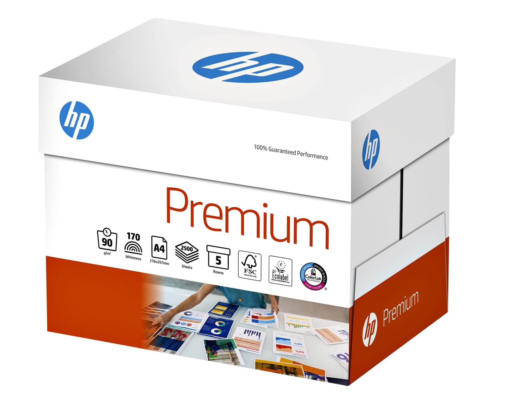 Kopieerpapier HP Premium A4 90gr wit 500vel 2
