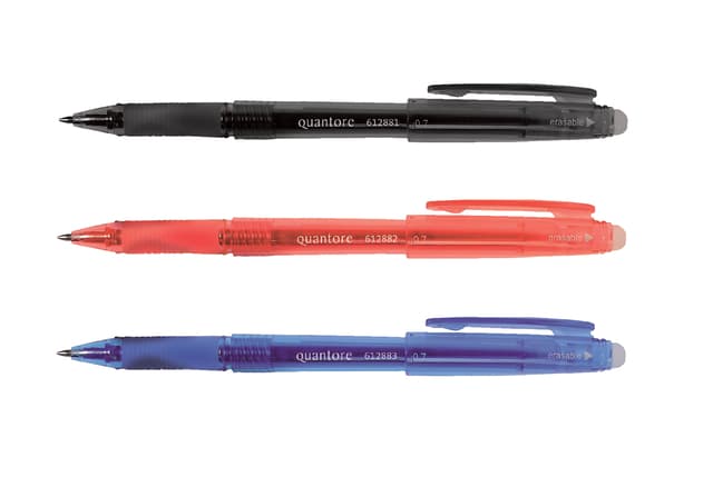 Gelschrijver Quantore erasable 0.7mm zwart 2